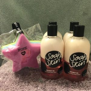 4 Victoria’s Secret Pink body wash bundle set